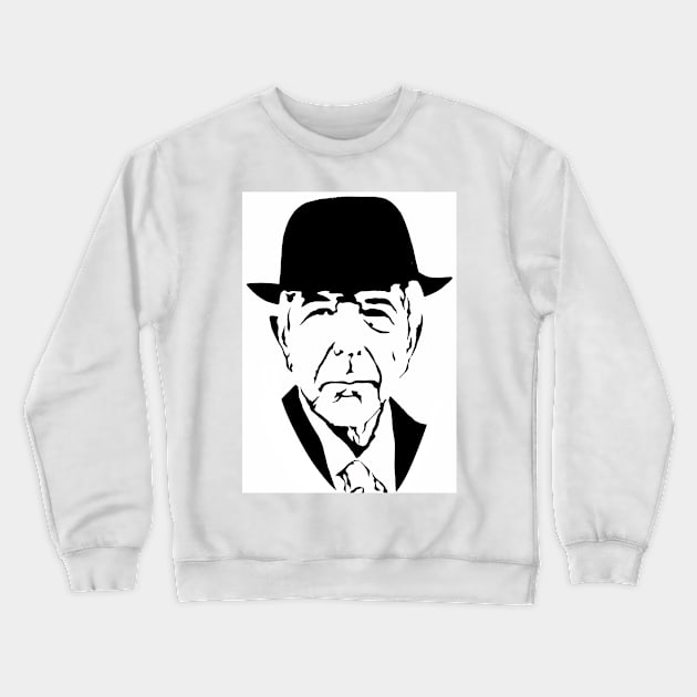 Leonard cohen Crewneck Sweatshirt by CathyGraphics